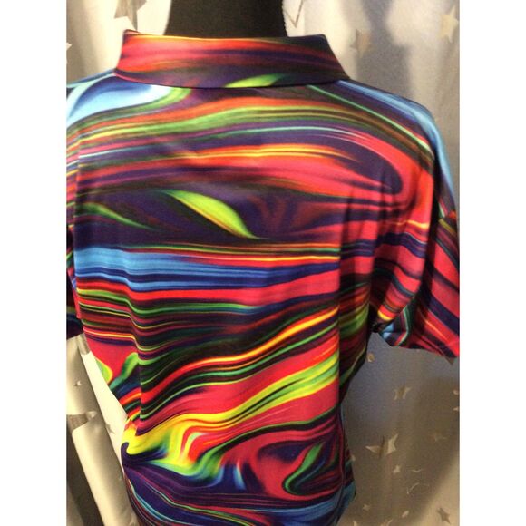 PLG Silently Be Heard XL Mens Shirt Groovy 70's themed Golf Shirt - Picture 2 of 5